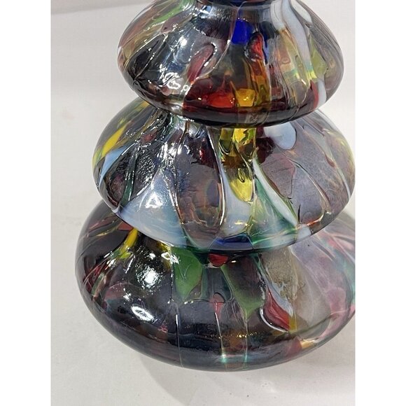 Hand Blown Glass Christmas Tree Made In Poland Art Glass Huta Szkla Rogi - Picture 6 of 7